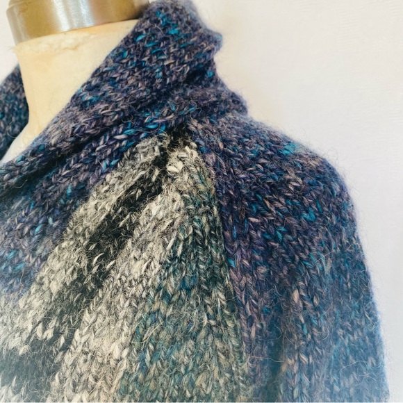 Wilfred by Aritzia XS-M zip front chunky blue/ grey cardigan/jacket - Picture 3 of 10